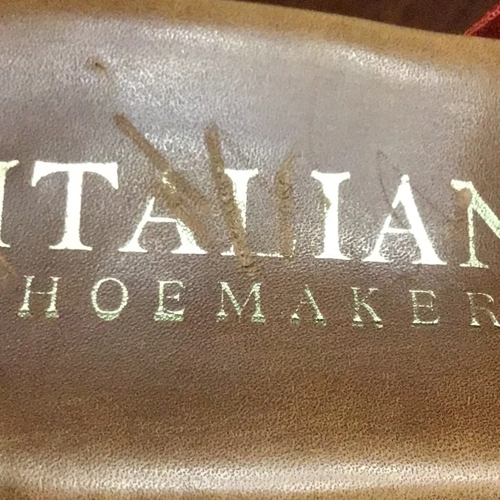 SHOE ITALIAN SHOEMAKERS SIZE 9 ORANGE